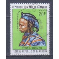 [1463] Камерун 1972. Культура Африки.Женская прическа. Гашеная марка.
