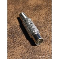 Штекер ТВ никель с пружиной