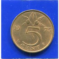 Нидерланды 5 центов 1975