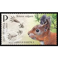2025 БЕЛАРУСЬ Марка "Следы зверей" MNH