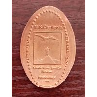 Какой-то медный медальон Друскининкай Литва 1906