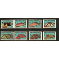 Тёркс и Кайкос-1990(Мих.,920-927) , **  ,  Морская  Фауна ,Рыбы(полная серия)