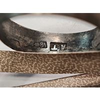 84 проба обручальное серебряное кольцо до 1917 года