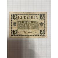 10 пфенингов (нотгельды) г. Германия.-1412