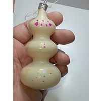 Ёлочная игрушка  -  Ёлочка . СССР  . Стекло .