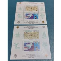 Турция 2006 50 лет европейской марке 2 блока (зубц. и беззубц.)