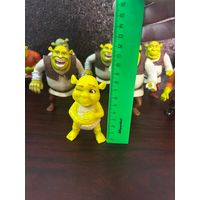 Фигурки шрек, фиона, кот в сапогах, осел из мультика шрек (макдональдс, хэппи милл) mcdonalds happy meal