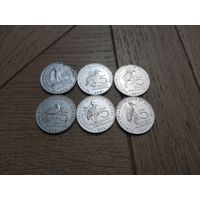 Бурунди 2014г. набор монет птицы