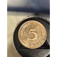 Германия 5 пфеннигов 1990 J