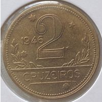 Бразилия 2 крузейро 1946 г. Состояние. В холдере