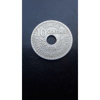 Тунис 10 сантим 1938 г.