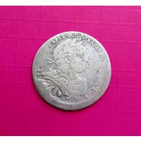 РЕДКИЙ Орт (18 грошей) 1677 года SB "Щит вогнутый" Ян III Собеский.