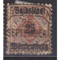 Вюртемберг Германия 1919 год Лот 11 С НАДПЕЧАТКОЙ