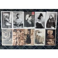 Старинные открытки. Этнография. В лоте 38шт.
