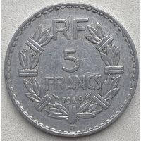 Франция 5 франков 1949 г. B
