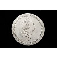 2/3 талера 1802 г. Брауншвейг-Люнебург (Германия), Георг III. Кабинетная патина, пореже!