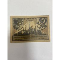 Нотгельд 50 пфеннингов Дортмунд