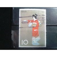 Япония, 1965. Неделя филателии, живопись