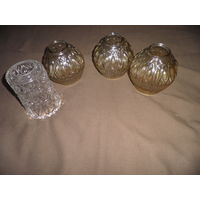 Плафоны к бра,светильникам,люстрам 4 шт.,времён СССР.С рубля.