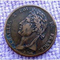 Французские колонии. 5 сантимов 1825 г.(Сан-Доминика. Мартиника. Гваделупа. И др.)