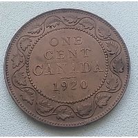 Канада 1 цент, 1920 Большая 7-12-24