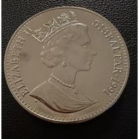 1 крона 1991 год - 10 лет свадьбе Принца Чарльза и Леди Дианы. Леди Диана