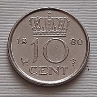 10 центов 1980 г. Нидерланды