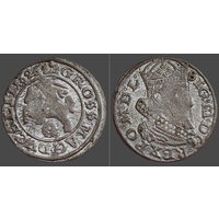 Речь Посполитая: Litva/ Литва и Польша, грош (м.д. Вильня)/ Grossus (Vilna) 1626 г., Rarity Level: R4 - Pahonia without shield/ Пагоня без щита, состояние XF, Жигимонт III/ Sigismund III