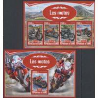 Гвинея 2017 Мотоциклы BL+KB   MNH