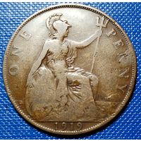 Великобритания 1 пенни 1919 г.