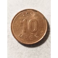 Корея 10 вон 2008