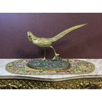 Шикарная бронзовая тяжелая статуэтка, Фазан, Европа, много лотов с рубля