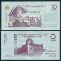 Гаити 10 гурдов 2004 год, UNC