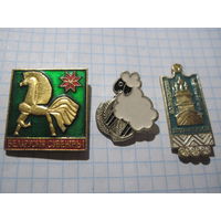 3 значка/120 с рубля!