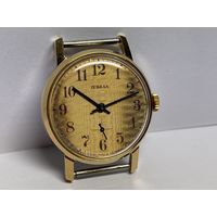 Часы Победа позолоченные Au,гильошированный циферблат в люксе.Старт с рубля.