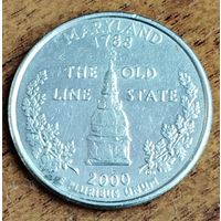 США 25 центов (квотер) 2000 г. Р. Мэриленд