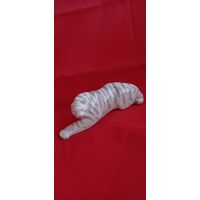 Фарфоровая статуэтка белый тигр Минск МФФЗ СССР . Торги с рубля