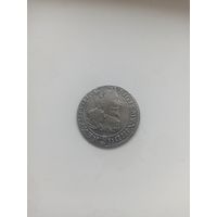 6 грошей Сигизмунд 3 Мальборк 1596 с рубля без МЦ