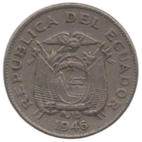 Республика Эквадор. 5 сентаво 1946.