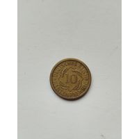 10 рентапфенигов Германия 1924 год. Буква А.