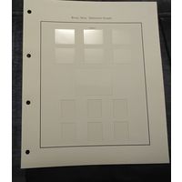 Листы для марок Великобритании 6 штук Definitive Stamps  см. описание листы 3-х типов