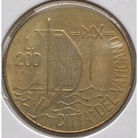 Ватикан 200 лир 1984 г. В холдере