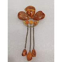 Все лоты с 1р.Редкая Янтарная Брошь