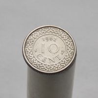Суринам  10 центов 1962