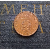 1 сантим 1997 Латвия #01