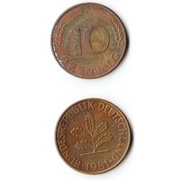 10 пфеннигов Германия 1981 года(J)