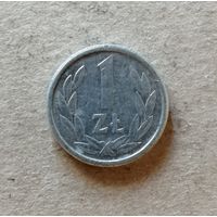 Польша 1 злотый 1990 год, Y# 49.3, ю