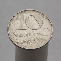 Латвия 10 сантимов 1922