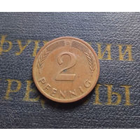 2 пфеннига 1972 (D) Германия ФРГ #02