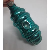 Ёлочная игрушка Японский Фонарик, стекло. СССР